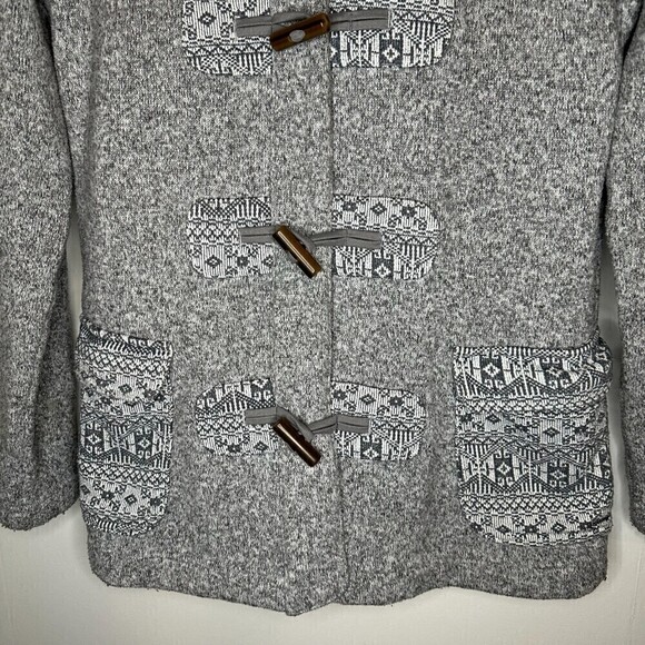 Patagonia Women's Better Sweater Icelandic Coast Toggle Coat Hooded Gray Medium - Picture 4 of 5